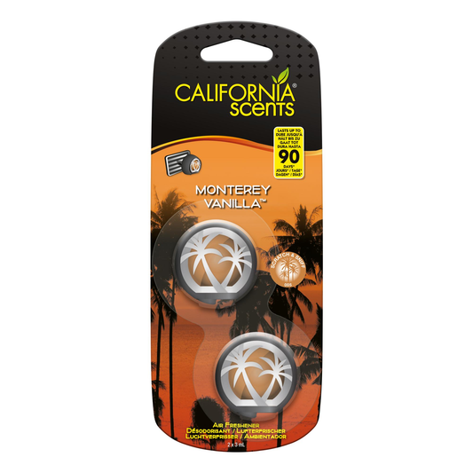 California Scents 2PK Mini Diffuser - Monterey Vanilla