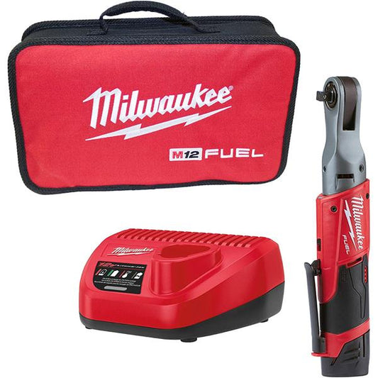 M12FIR38-201B 3/8 FUEL RATCHET (1x 2.0AH BATTERY CHARGER IN KITBAG)