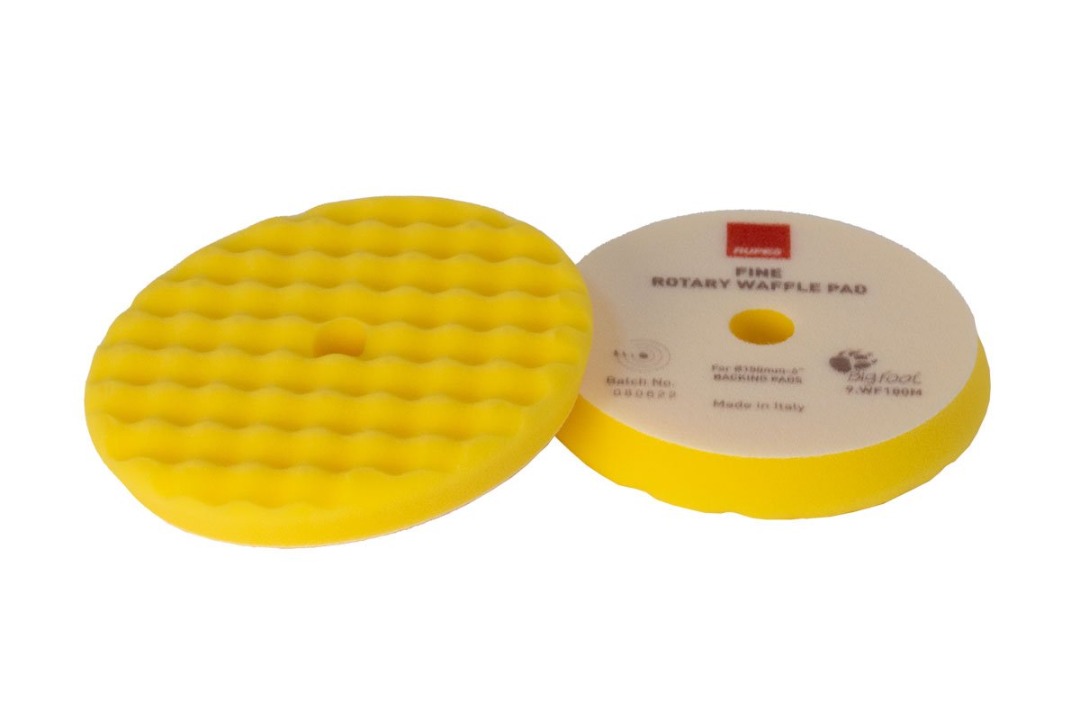Rupes Waffle Fine Rotary Yellow Pad 150/165 mm (6″)