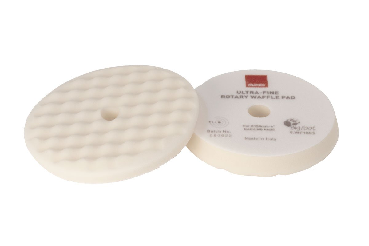 Rupes Waffle Ultra-Fine Rotary White Pad 150/165 mm (6″)
