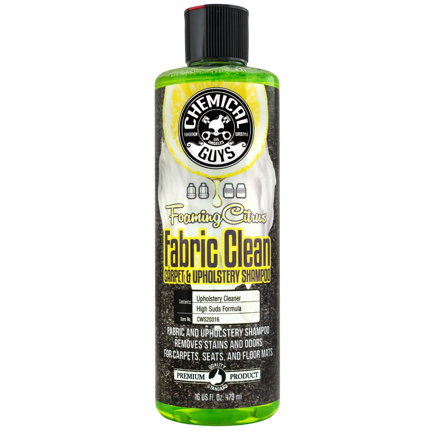 Chemical Guys Foaming Citrus Fabric & Upholstery Cleaner 473ml ( 16oz )