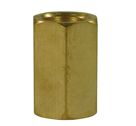 BRASS SOCKET ADAPTOR - 1/4"F to 1/4"F