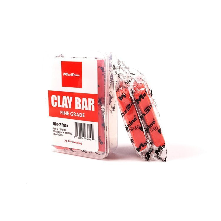 Maxshine Detailing Clay Bar Red - 2pcs/pack (Fine Grade)
