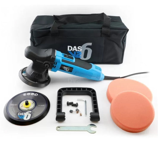DAS-6 PRO Dual Action Polisher v2 With Kit Bag (2 Backing Plates Included)