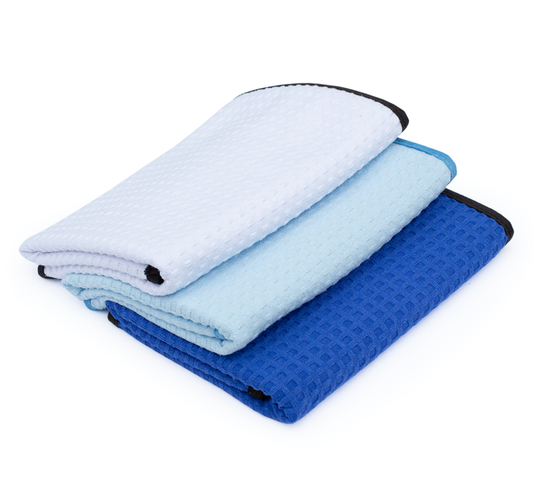 The Rag Company 41 X 61CM DRY ME A RIVER! Waffle-Weave Towel 3pk