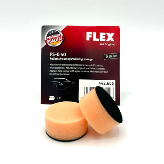 Flex PS-O 40 polishing sponge orange 40mm (pack of 2)