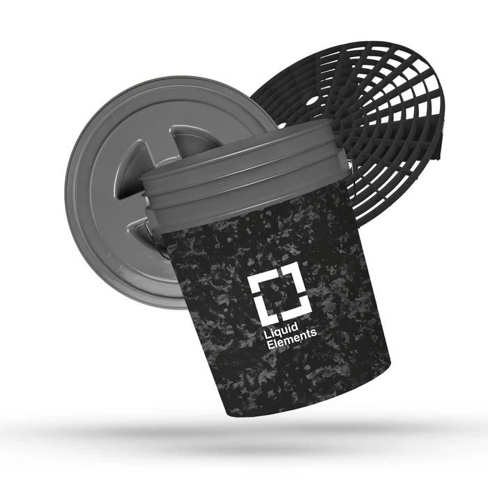 Liquid Elements Washing bucket - 20L including grit guard and lid