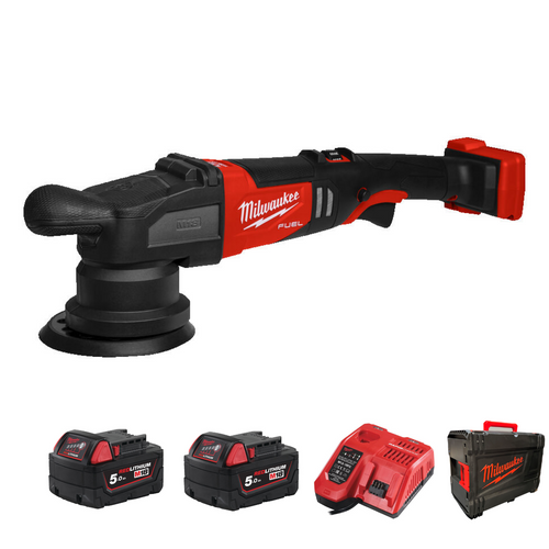 Milwaukee M18 Fuel Random Orbital Polisher Kit with 15mm Stroke M18FROP15-502X