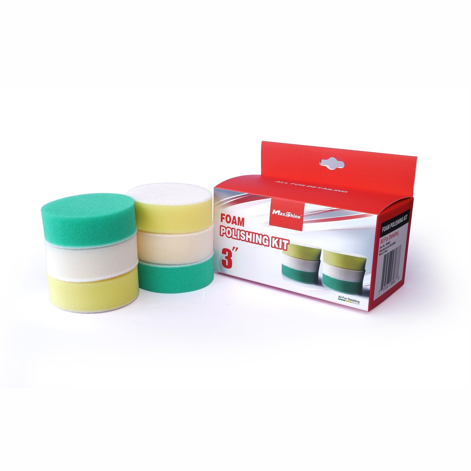 MaxShine Foam Polishing Kit – 3" 6pk