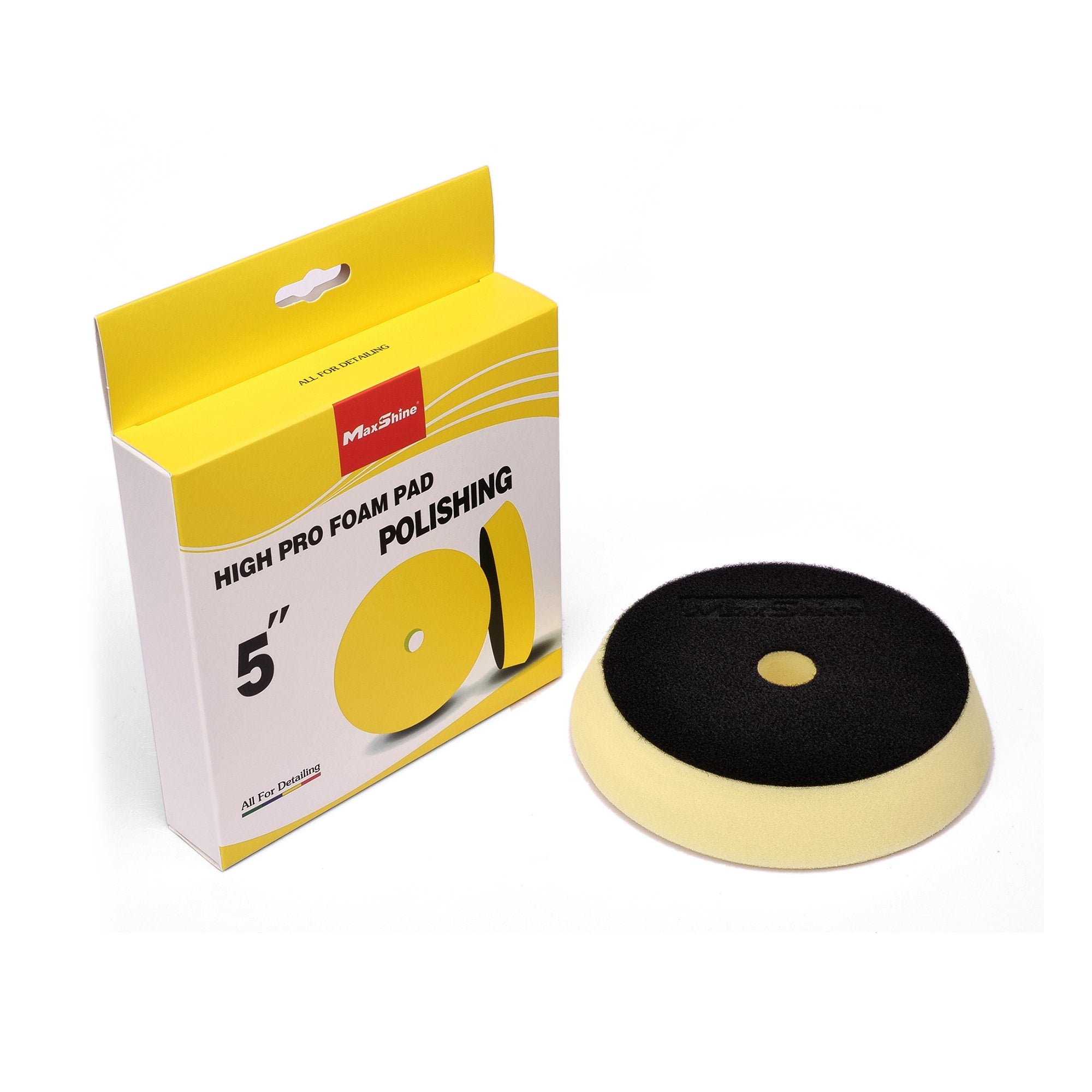 MaxShine High Pro Foam Pad 5″ Polishing (Yellow)