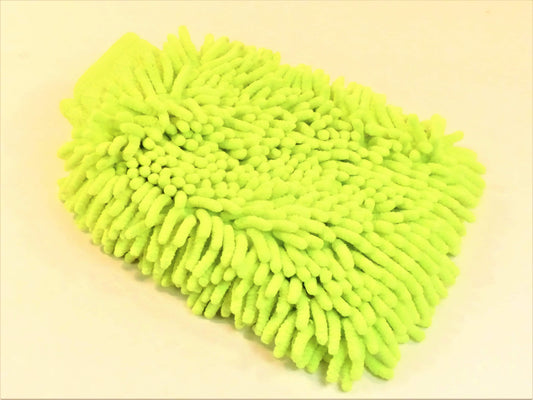 MICROFIBRE CHENILLE WIGGLE MITT LIME GREEN