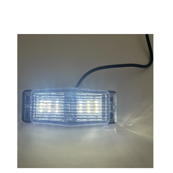 Double Burner LED Clear White Glass Switchable Orange-White