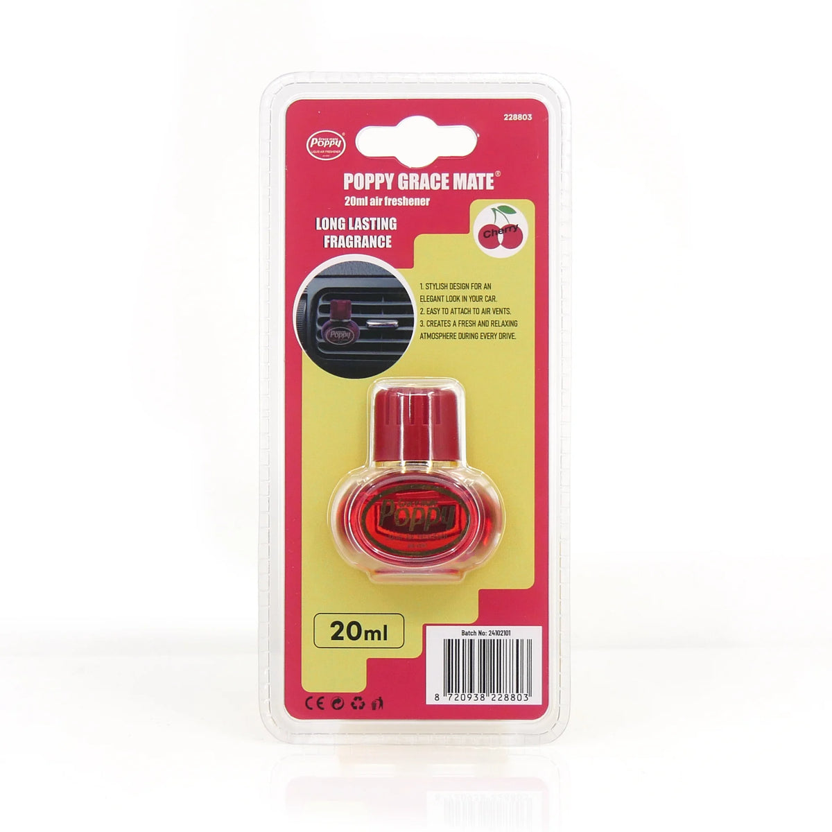 Poppy Grace Mate Vent Clip 20ml Air Freshener
