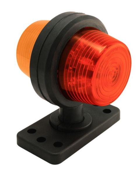 Short Rubber Arm Amber Marker Lamps