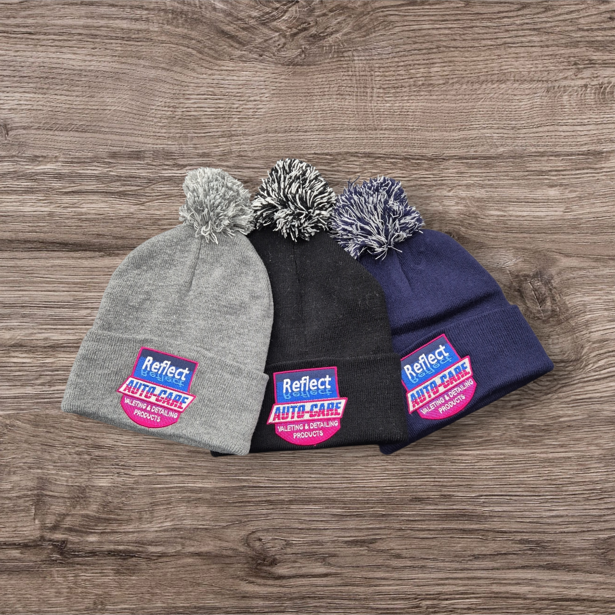 Reflect Autocare Bobble Beanie Hat