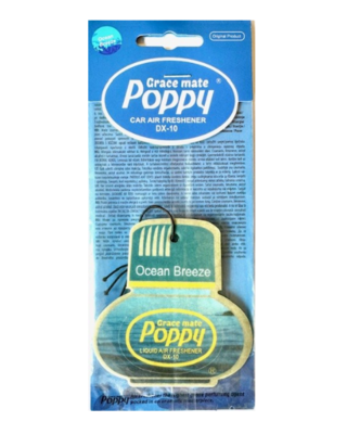 Poppy Grace Mate Paper Card air Freshener  (Ocean Breeze)