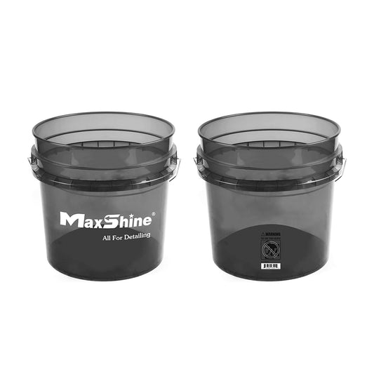 MaxShine Grey Transparent Bucket 13L