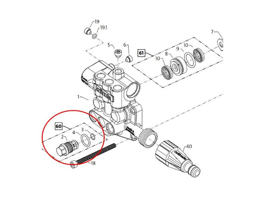 Kranzle Replacement Valve Kit K 1050