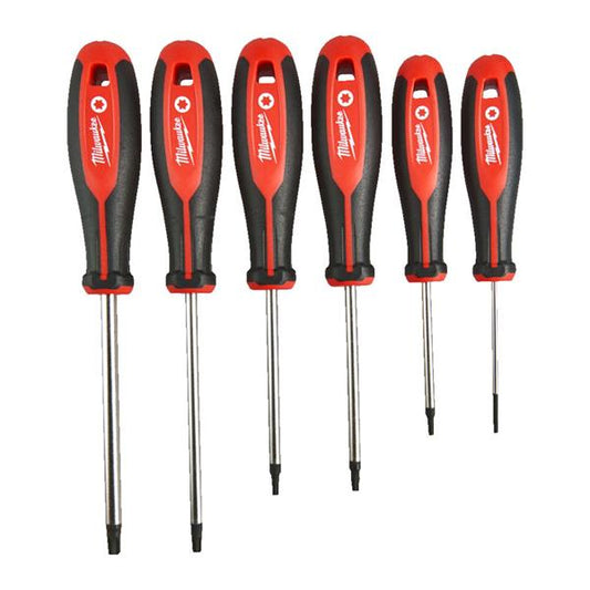 MILWAUKEE TRI-LOBE S/DRIVER TORX SET - 6pcs