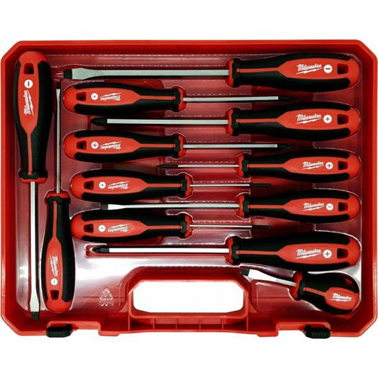 MILWAUKEE TRI-LOBE S/DRIVER SET 4 - 12pcs