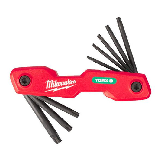 MILWAUKEE TORX FOLDING HEX KEY SET - 8pcs