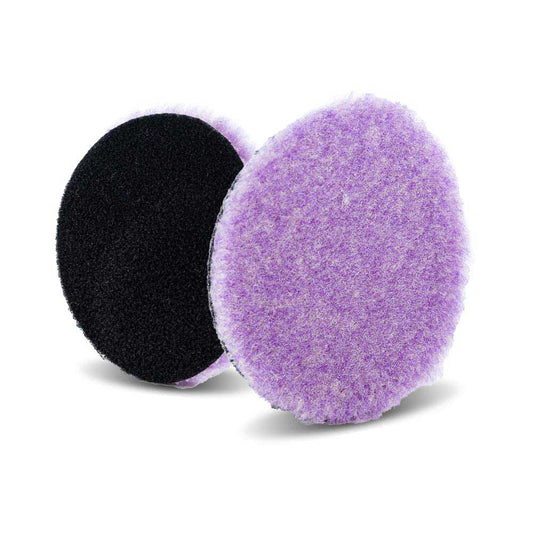 Lake Country Purple Foamed Wool Polishing Pad - 3" x 0.25"