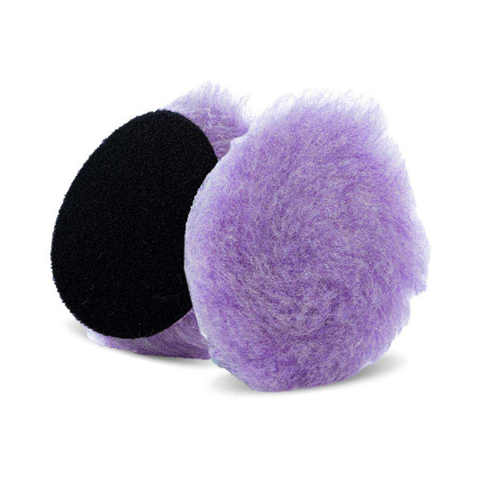 Lake Country Purple Foamed Wool Polishing Pad - 3" x 1"