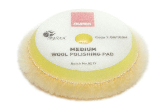 Rupes D-A Medium Wool Yellow Pad 80/100 mm (3")