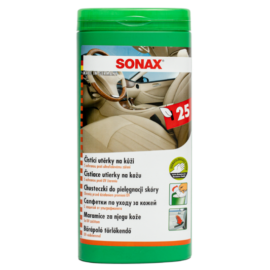 Sonax Leather Care Wipes Box 25-Piece