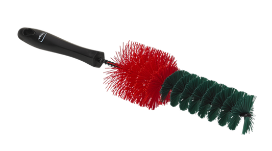 Vikan Rim Cleaner, 325 mm, Hard, Red & Green Brush