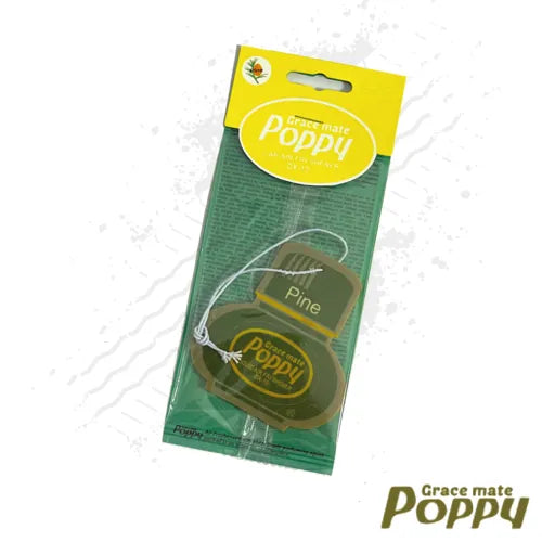 Poppy Grace Mate Paper Card Air Freshener (Pine)