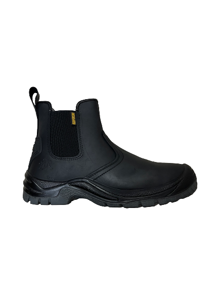 BUFFALO Slip On Safety Boot - Black
