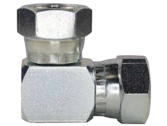 ZINC PLATED STEEL ELBOW-3/8"F to 3/8"F