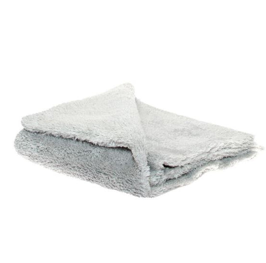 The Rag Company Eagle Edgeless 500GSM 16X24 Microfiber Towel - Ice Grey