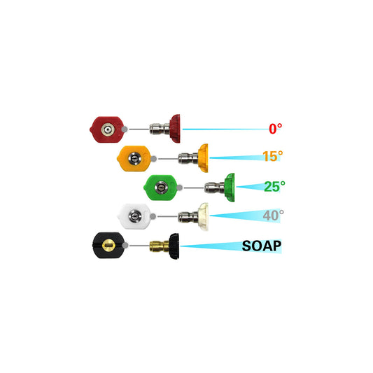MaxShine Pressure Washer Nozzles 5pc
