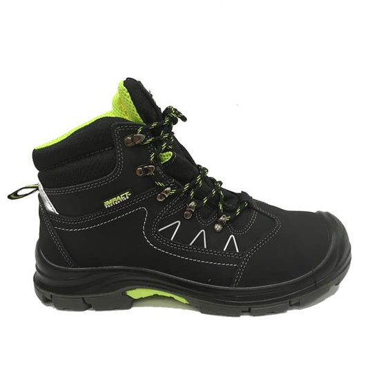 Impact Safety Kansas Work Boots - Black