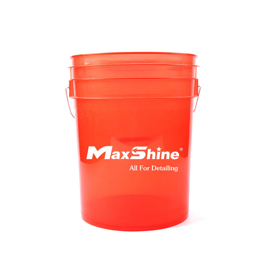 MaxShine Red Transparent Detailing Bucket 20L