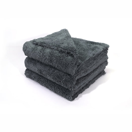 Maxshine Edgeless Ultra 500GSM 16″x16″ Microfiber Towel Grey 3pk