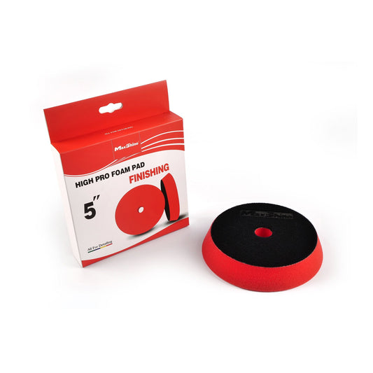 MaxShine High Pro Foam Pad 5″ Finishing (Red)