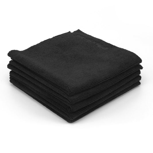 Maxshine 330GSM 16″x16″ All Purpose Microfibre Edgeless Towel Black