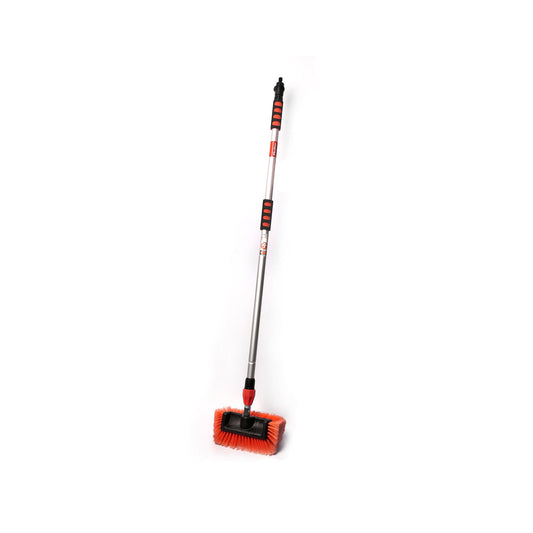 MaxShine Flow-Thru 10″ Wash Brush with 47″ Aluminum Extension Pole