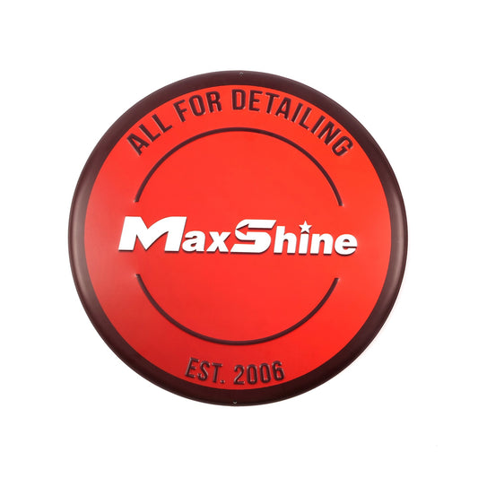 Maxshine Metal Garage Sign with Logo