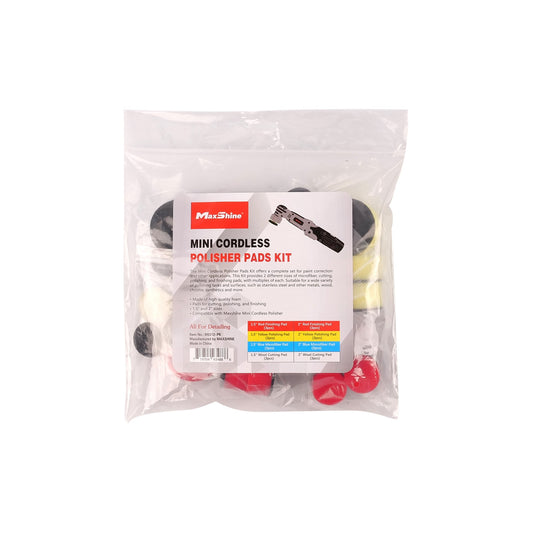MaxShine Mini Cordless Polisher Pads Kit 24pk