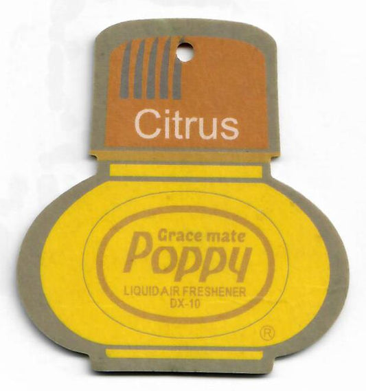 Poppy Grace Mate Paper Card Air Freshener ( CITRUS )