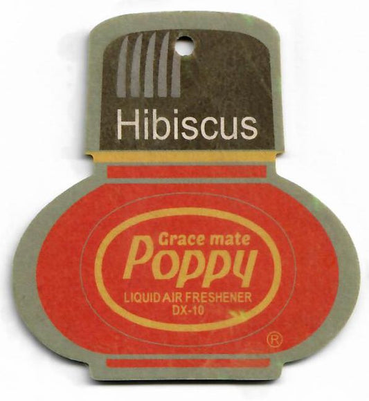 Poppy Grace Mate Paper Card air Freshener ( HIBISCUS )