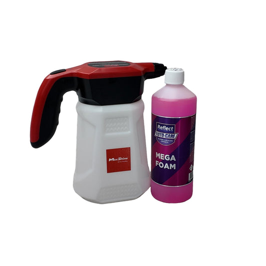 MaxShine Cordless Electric Sprayer & Foamer + Free bottle of Mega Foam!