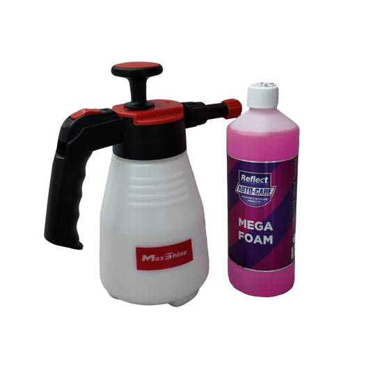 MaxShine 1.5L Pump Foam Sprayer + Free 1L of Mega Foam!