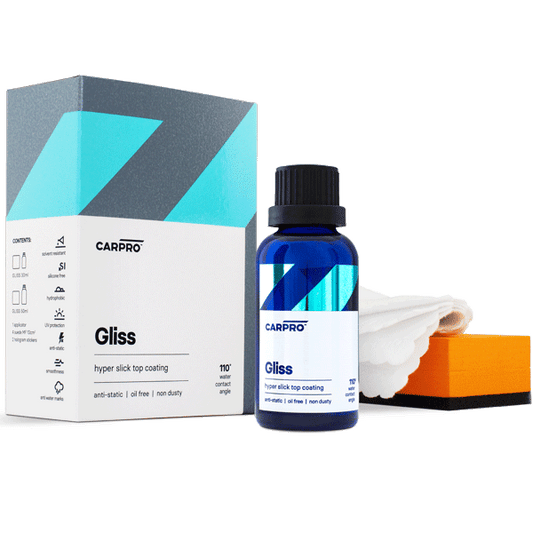 CarPro Gliss - Ultra smooth hydrophobic top coat 50ml KIT