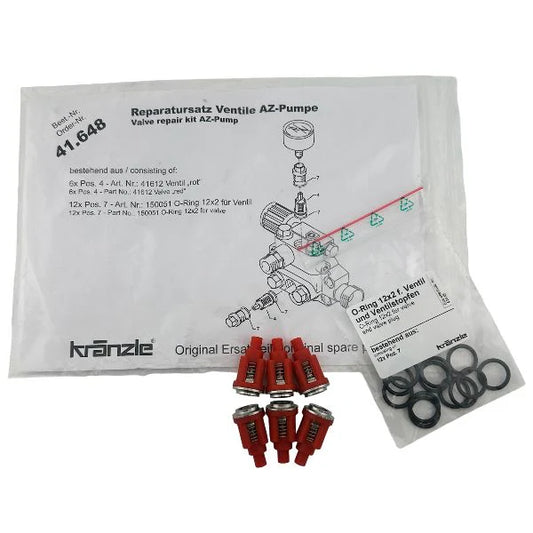 KRANZLE Valve Kit Red Small 41648
