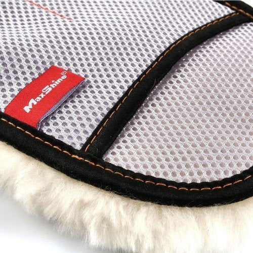 MaxShine Premium Sheepskin Wool Mitt (Short hair)